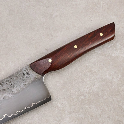 Gyuto 230mm GoMai Ironwood Full Tang – blade close-up