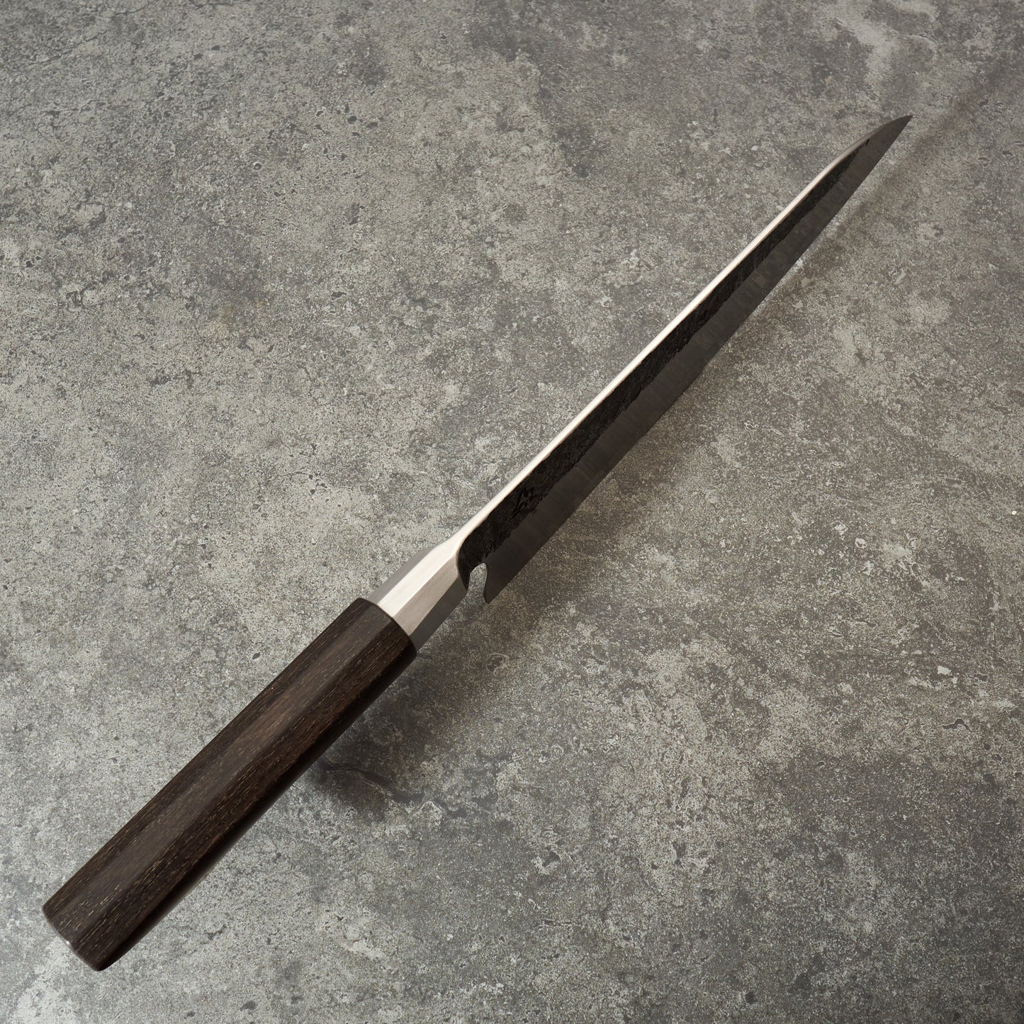 Gyuto 230mm Integral 'Duir' Celtic Ogham 'S' Grind – side profile