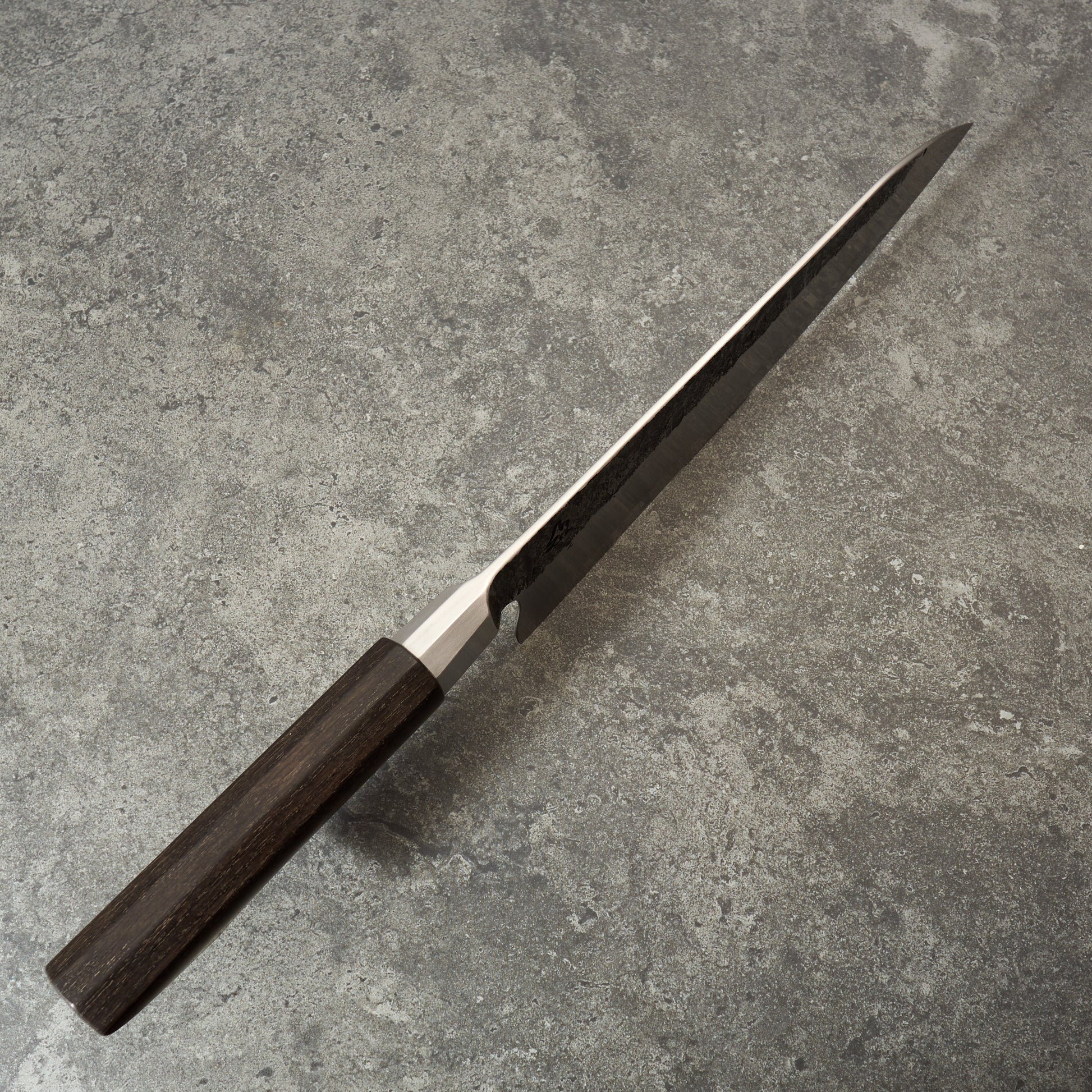 Gyuto 230mm Integral 'Duir' Celtic Ogham 'S' Grind – side profile