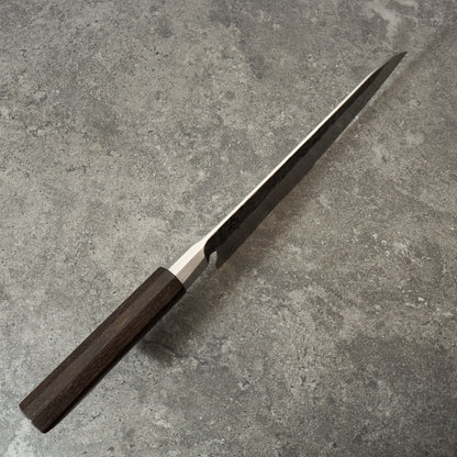 Gyuto 230mm Integral 'Duir' Celtic Ogham 'S' Grind – side profile