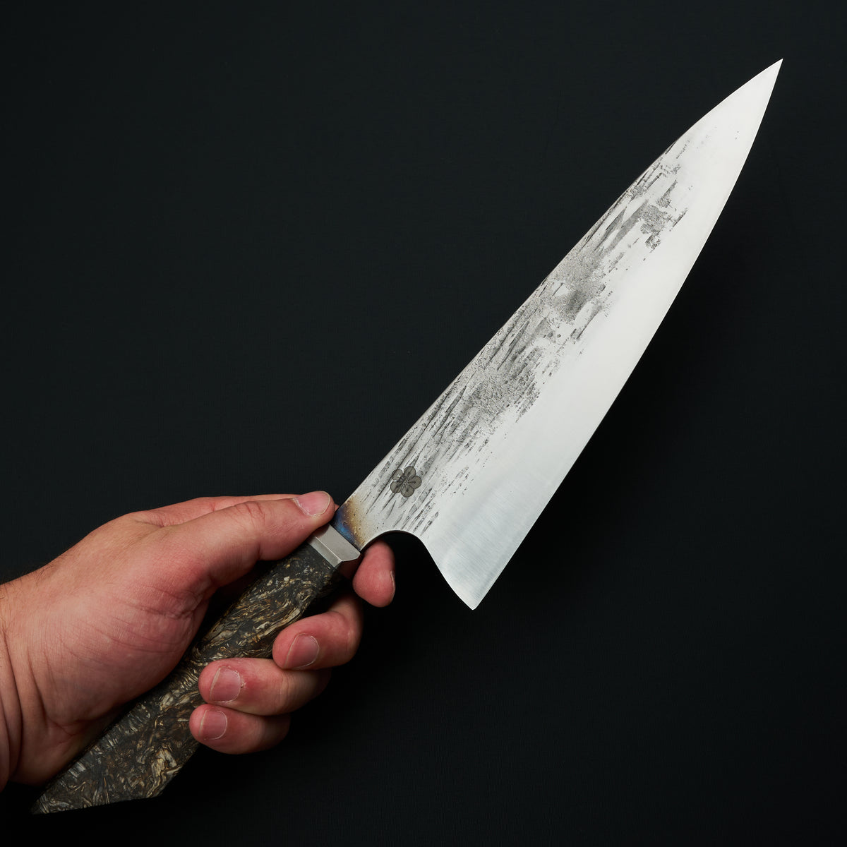 Gyuto 240mm 1.2419 Mono Titanium and Hempwood