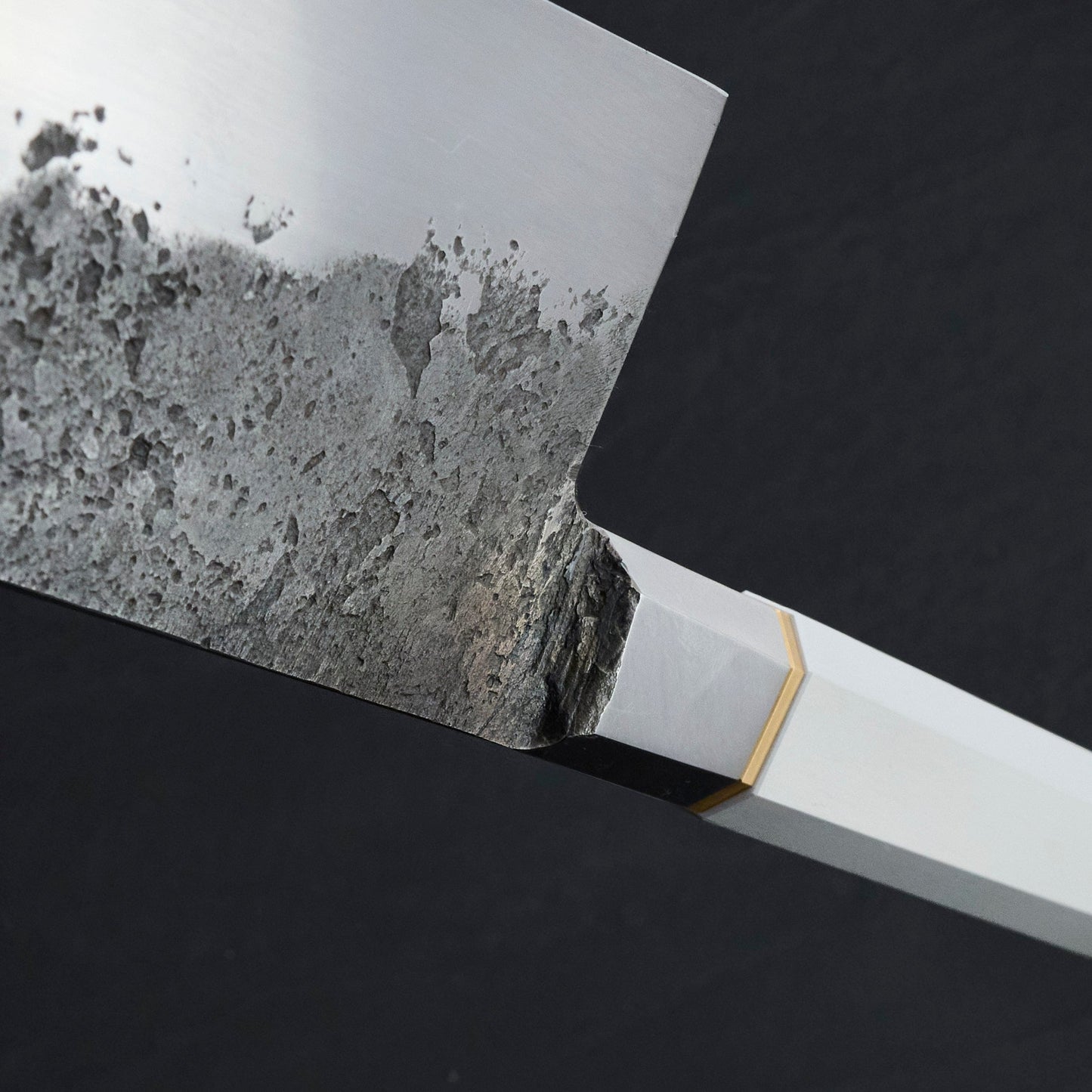 Gyuto 230mm Mono Integral Take Down – handle detail