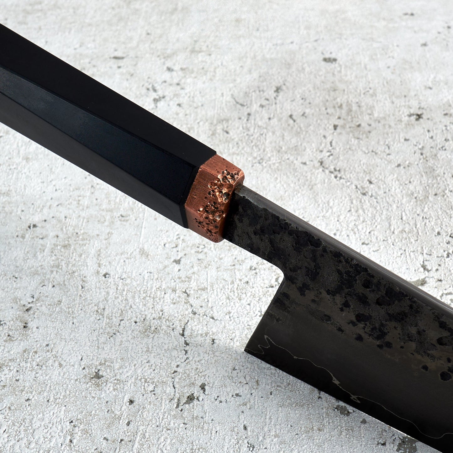 made by karyś X Oblivion Blades Gyuto 230mm OB 80crv2 Textured Go Mai – detail view