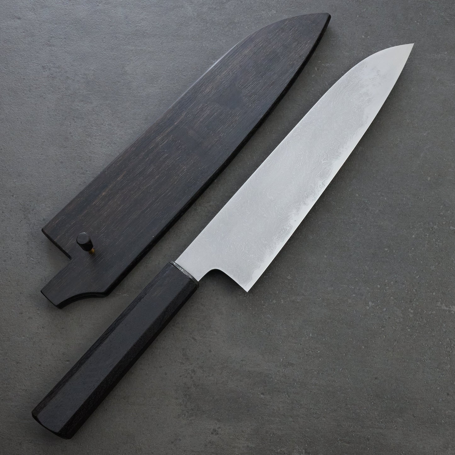 Gyuto 230mm SanMai Damascus Twist 135Cr3 Full Polish – view 7