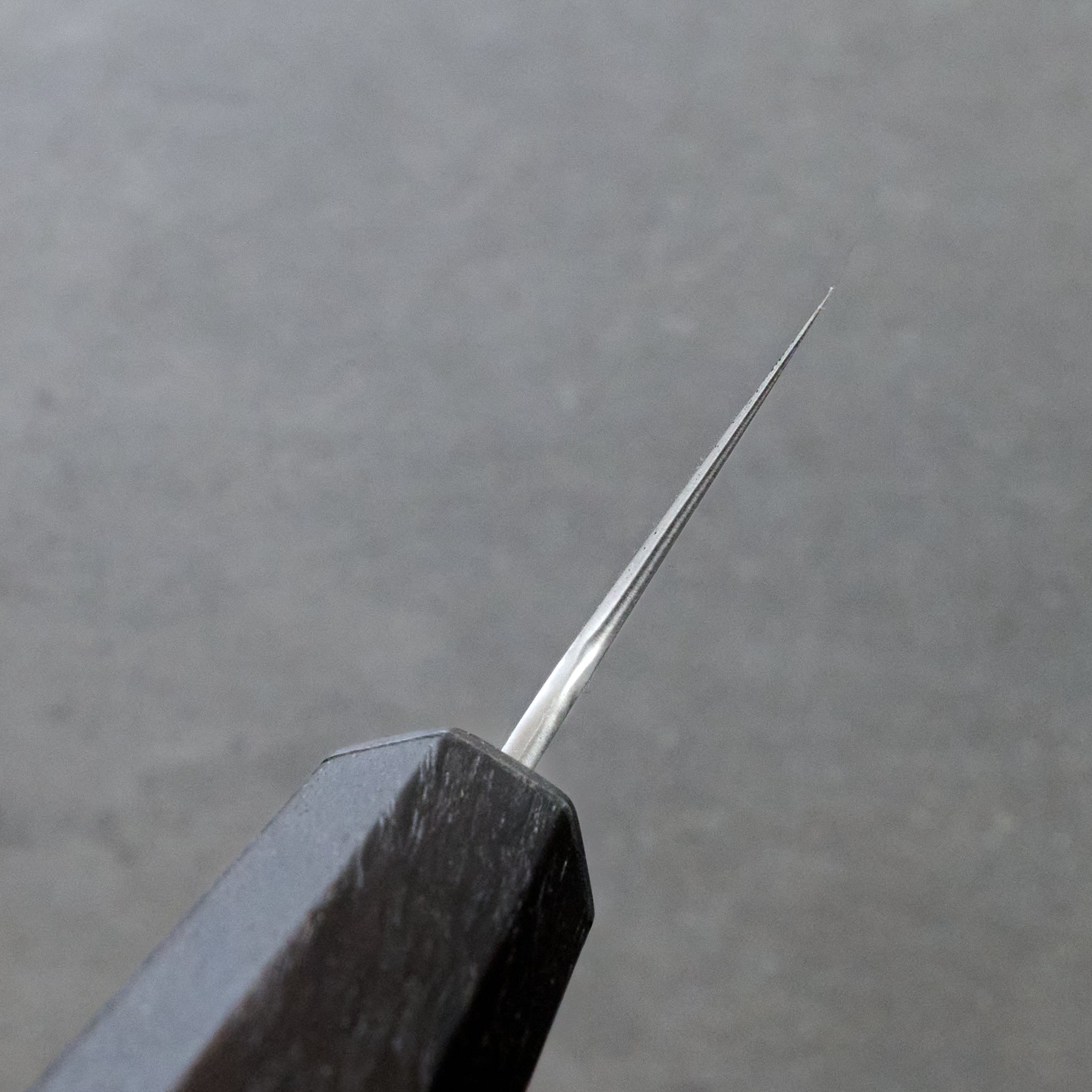 Gyuto 230mm SanMai Damascus Twist 135Cr3 Full Polish – side profile