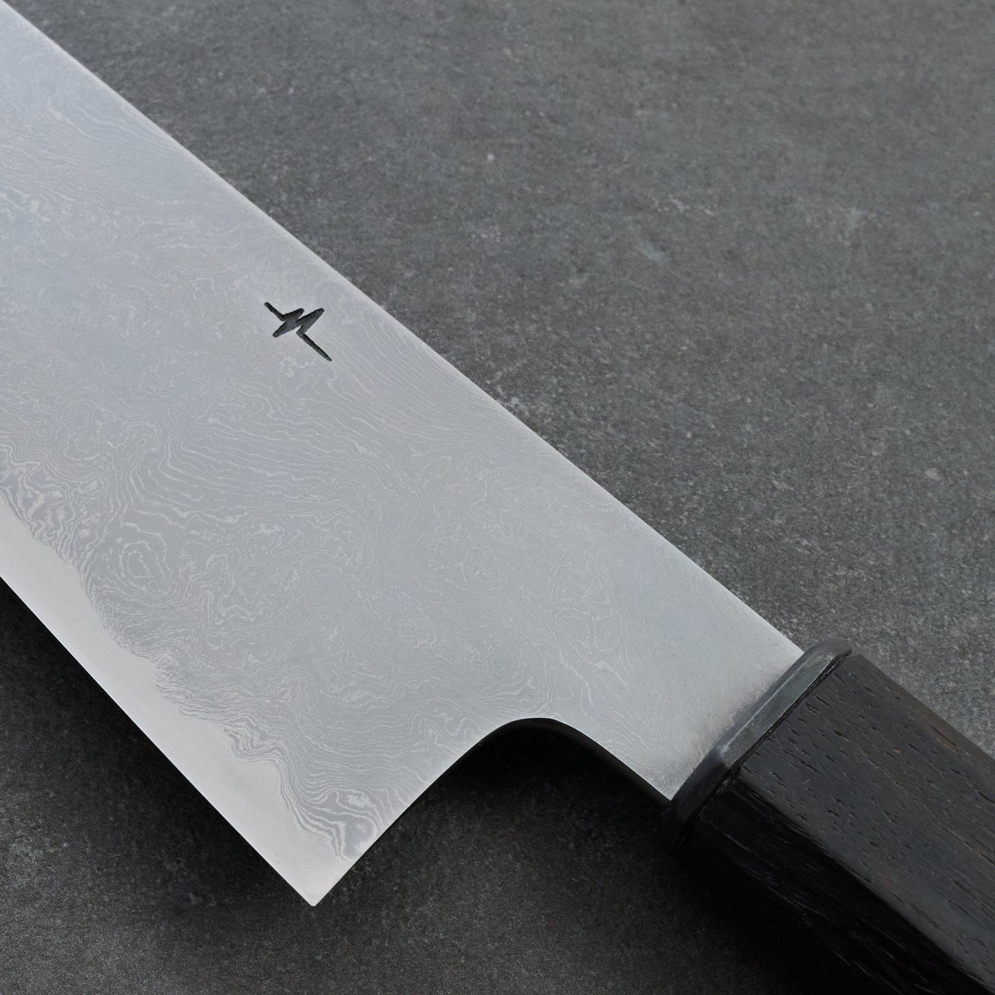 Gyuto 230mm SanMai Damascus Twist 135Cr3 Full Polish – view 6