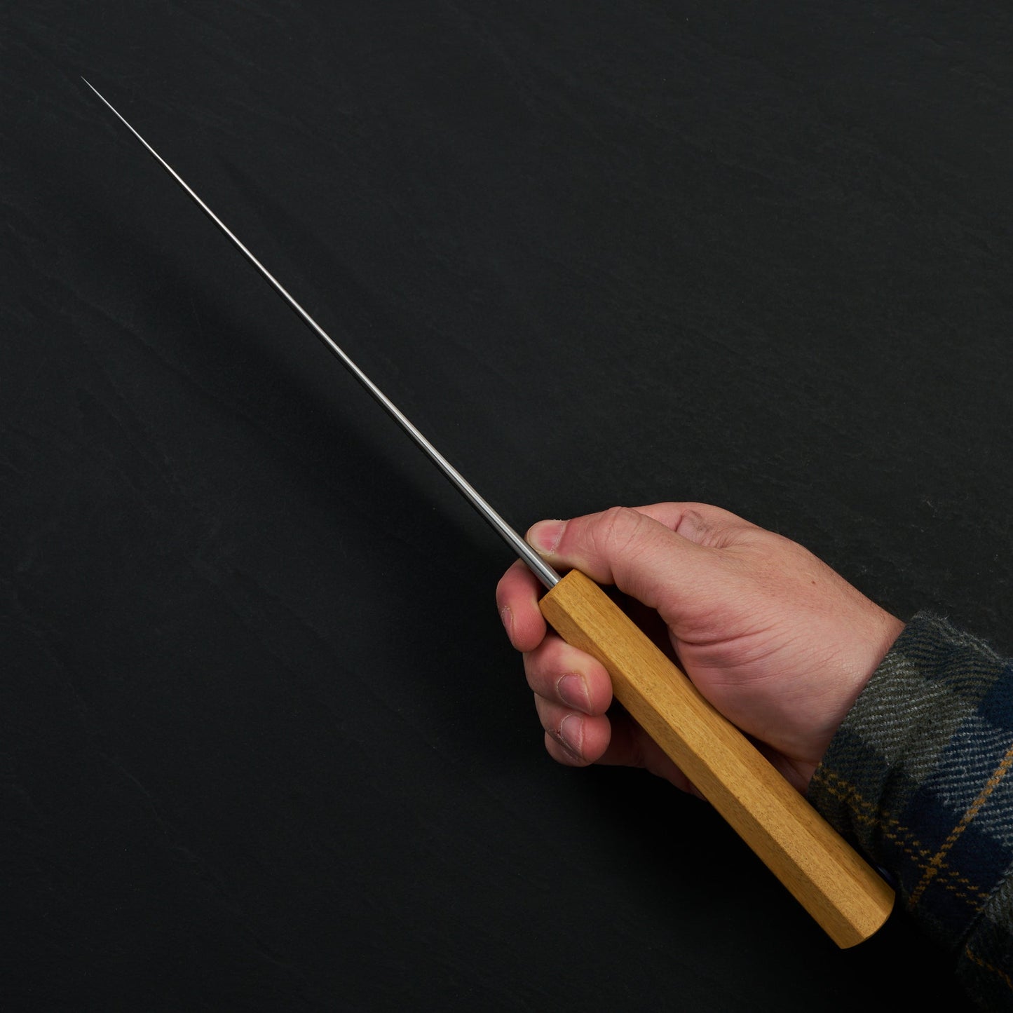Gyuto 230mm SanMai S700, Apex Ultra & Royal Ebony By Simon Krichbaum – handle detail