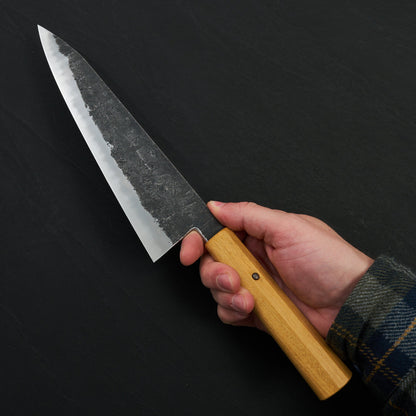 Gyuto 230mm SanMai S700, Apex Ultra & Royal Ebony By Simon Krichbaum – detail view