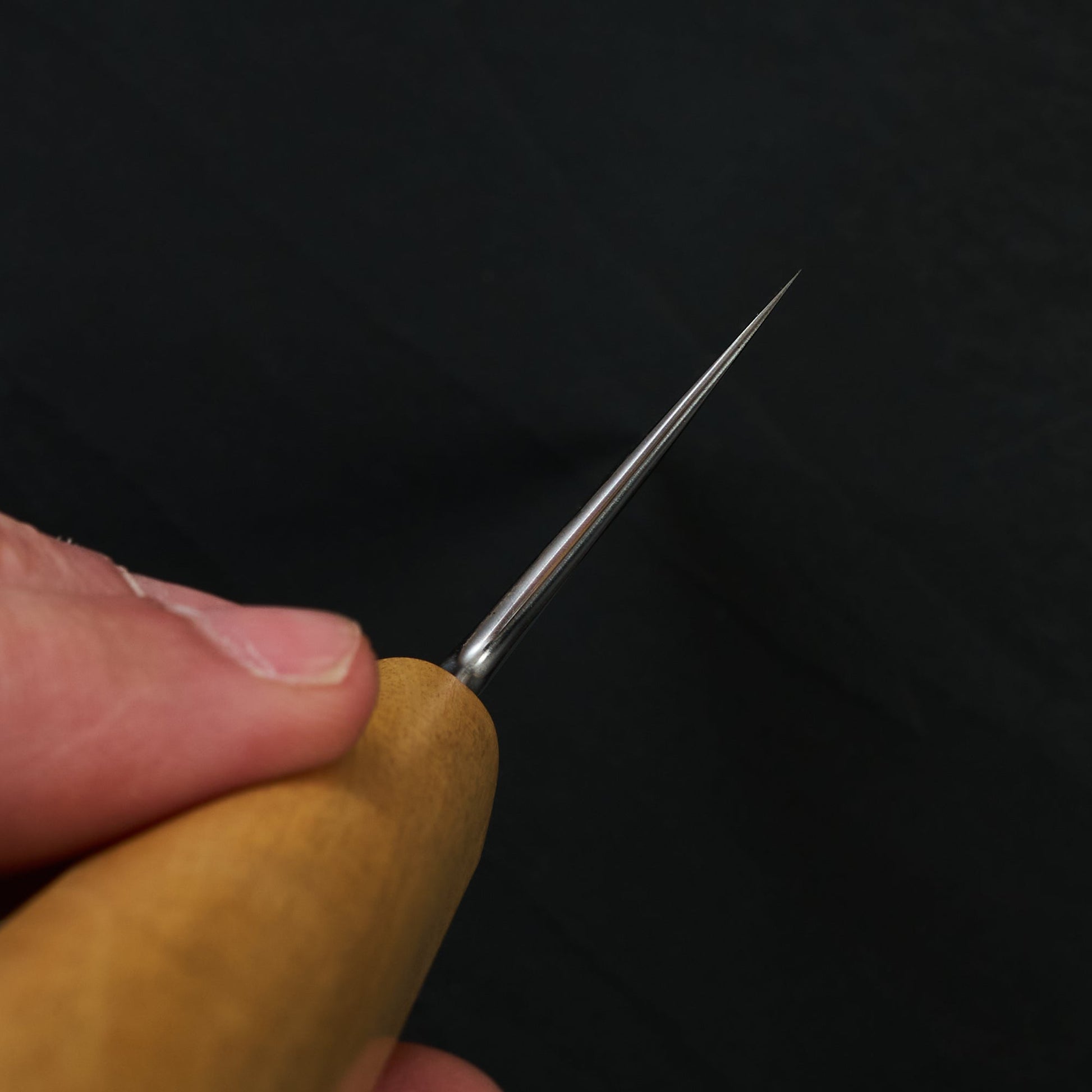 Gyuto 230mm SanMai S700, Apex Ultra & Royal Ebony By Simon Krichbaum – blade close-up