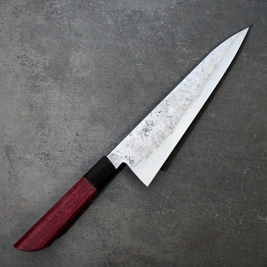 Gyuto 230mm Takedown Purple Heart & African Blackwood