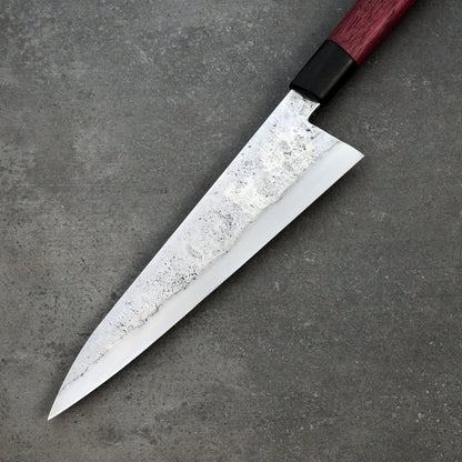 Gyuto 230mm Takedown Purple Heart & African Blackwood – handle detail