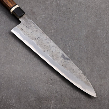 Gyuto 230mm Wrought Iron Clad Apex Kogatana Set – side profile