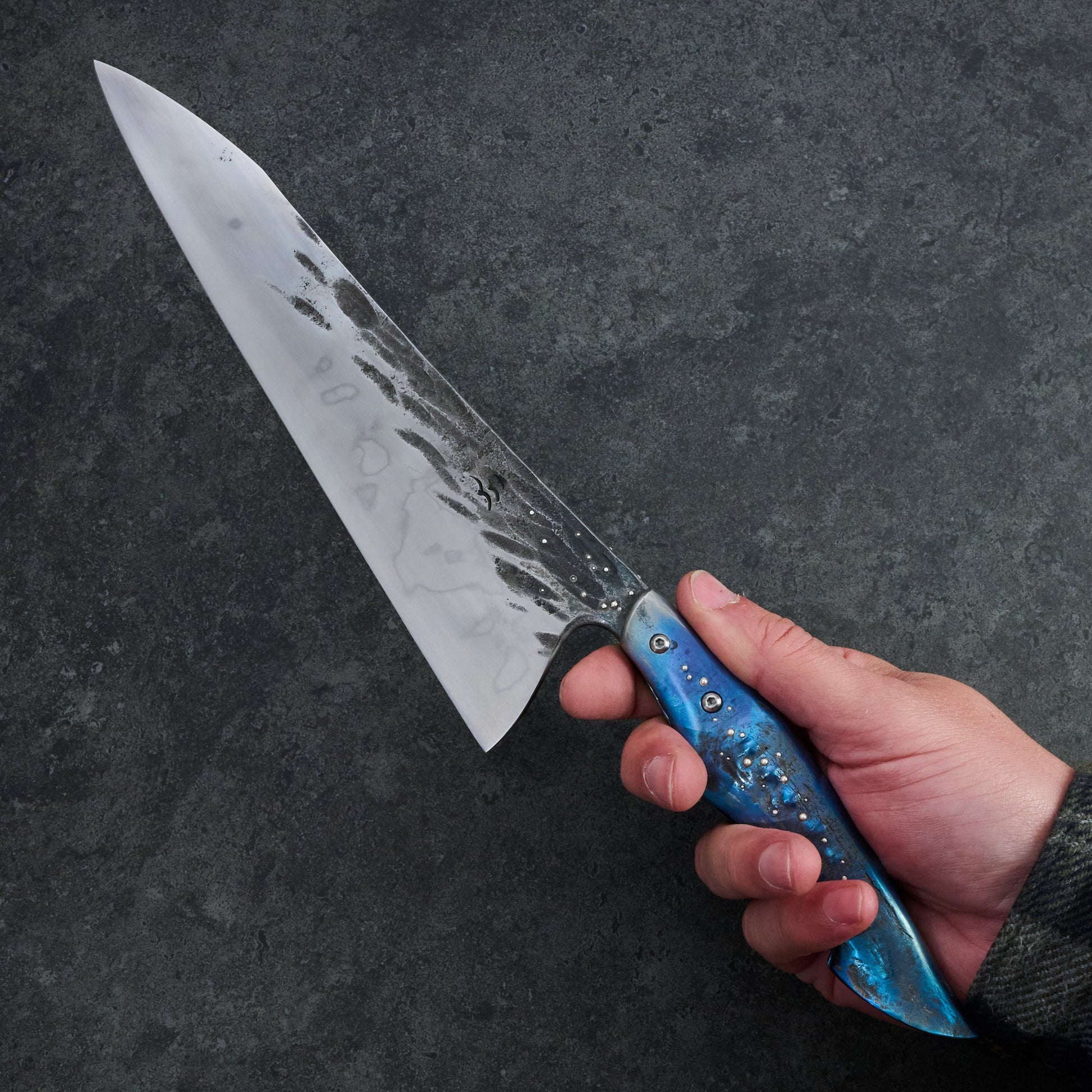 Gyuto 230mm & Pizza Cutter 90mm Honyaki 'Float Grip' Set – view 16