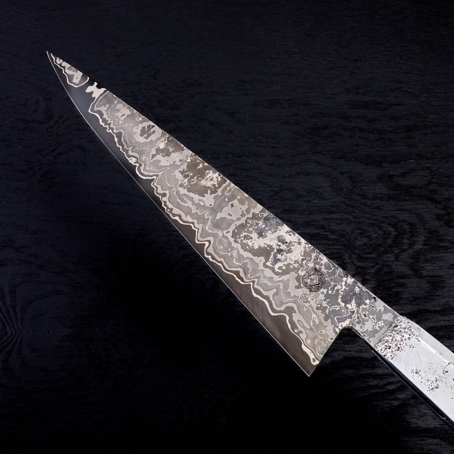 Chef Knife 230mm 'THRN' GoMai Cast Aluminium & Amethyst – view 11