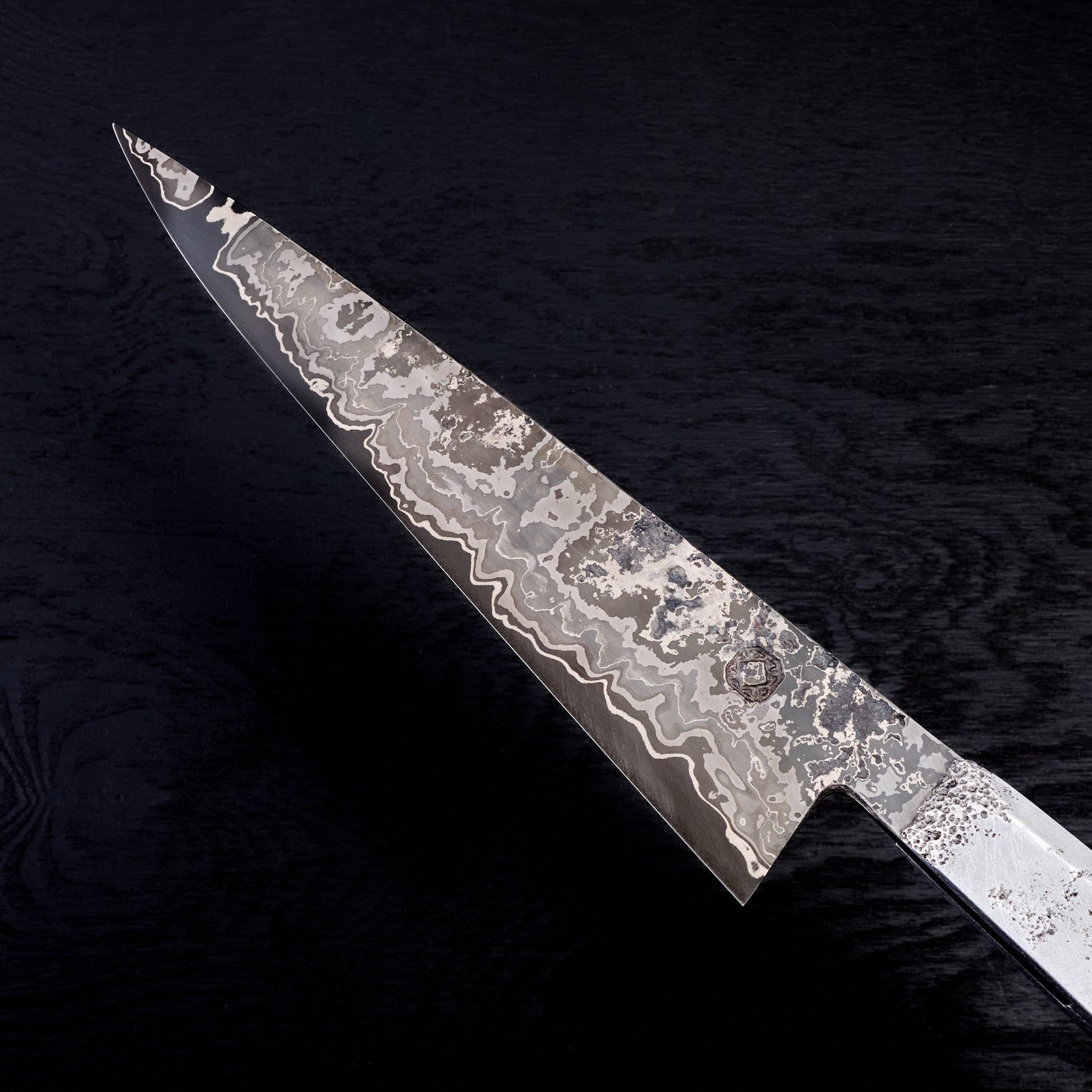 Chef Knife 230mm 'THRN' GoMai Cast Aluminium & Amethyst – view 11