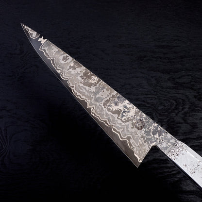 Chef Knife 230mm 'THRN' GoMai Cast Aluminium & Amethyst – view 11