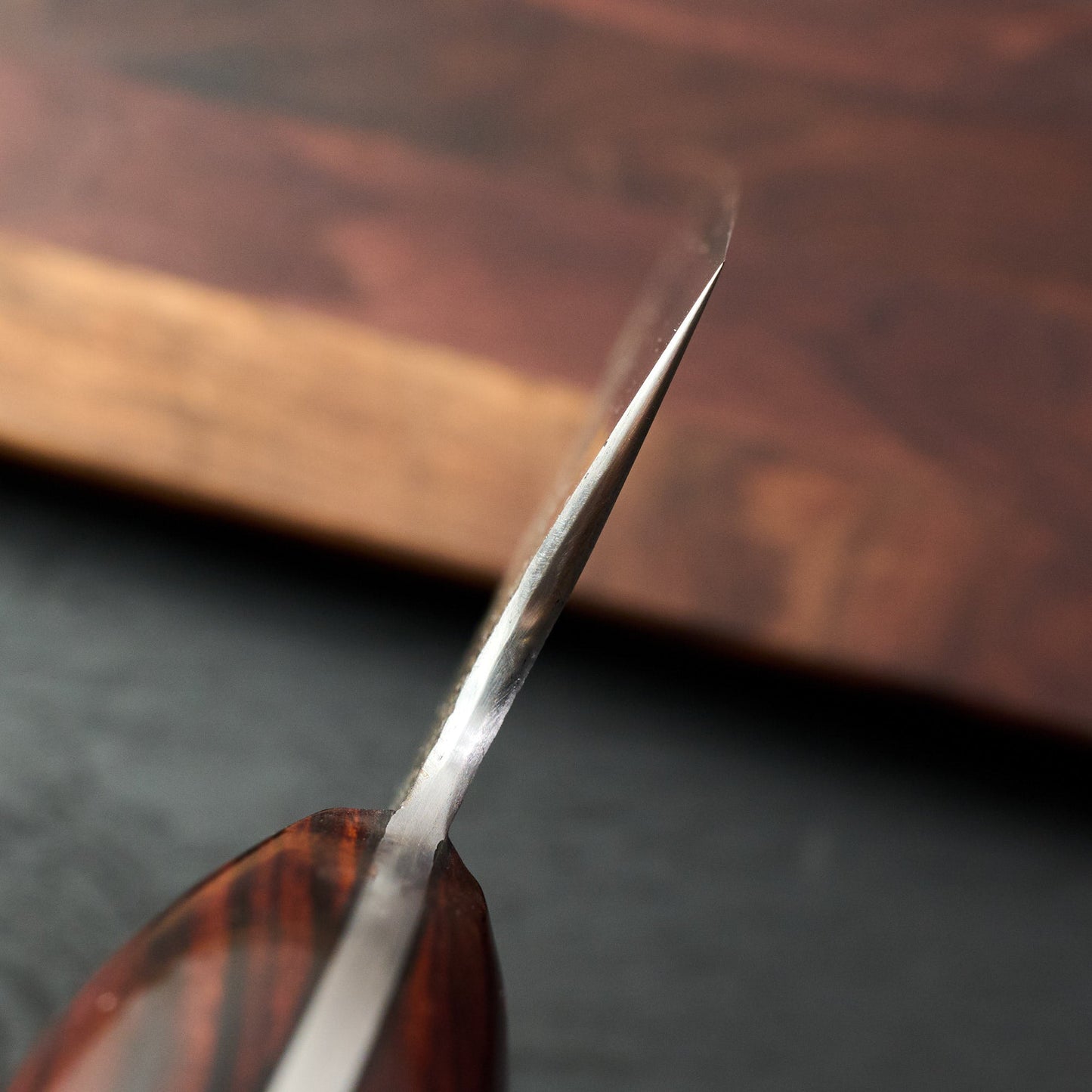 Gyuto 232mm GoMai Full Tang Ironwood – side profile