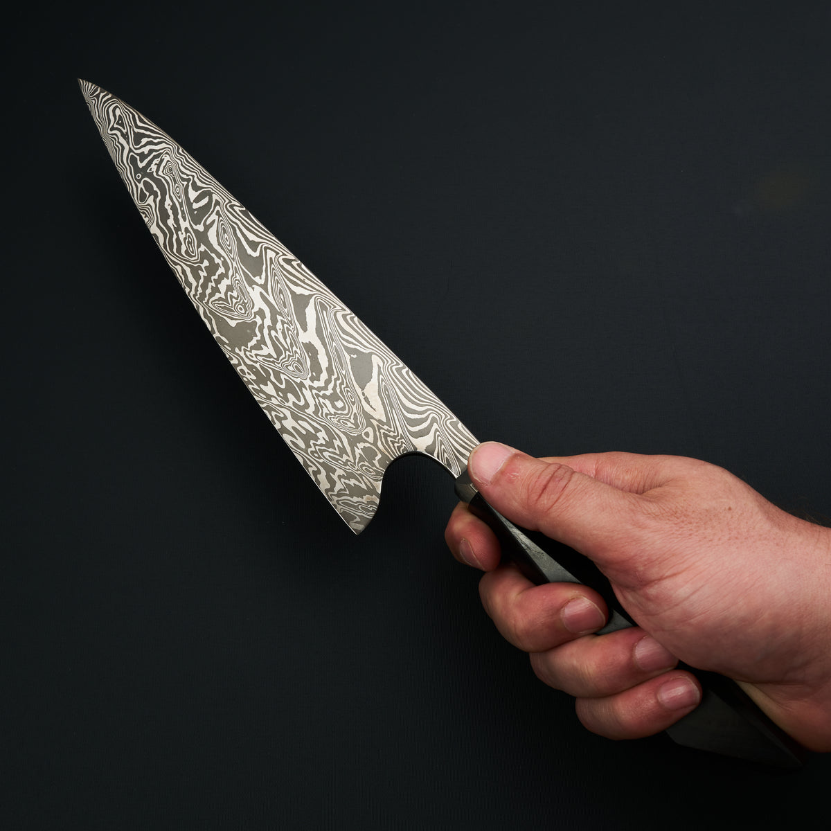 Gyuto 235mm 98-Layer Apex Ultra + ProCut Damascus Ebony & Titanium