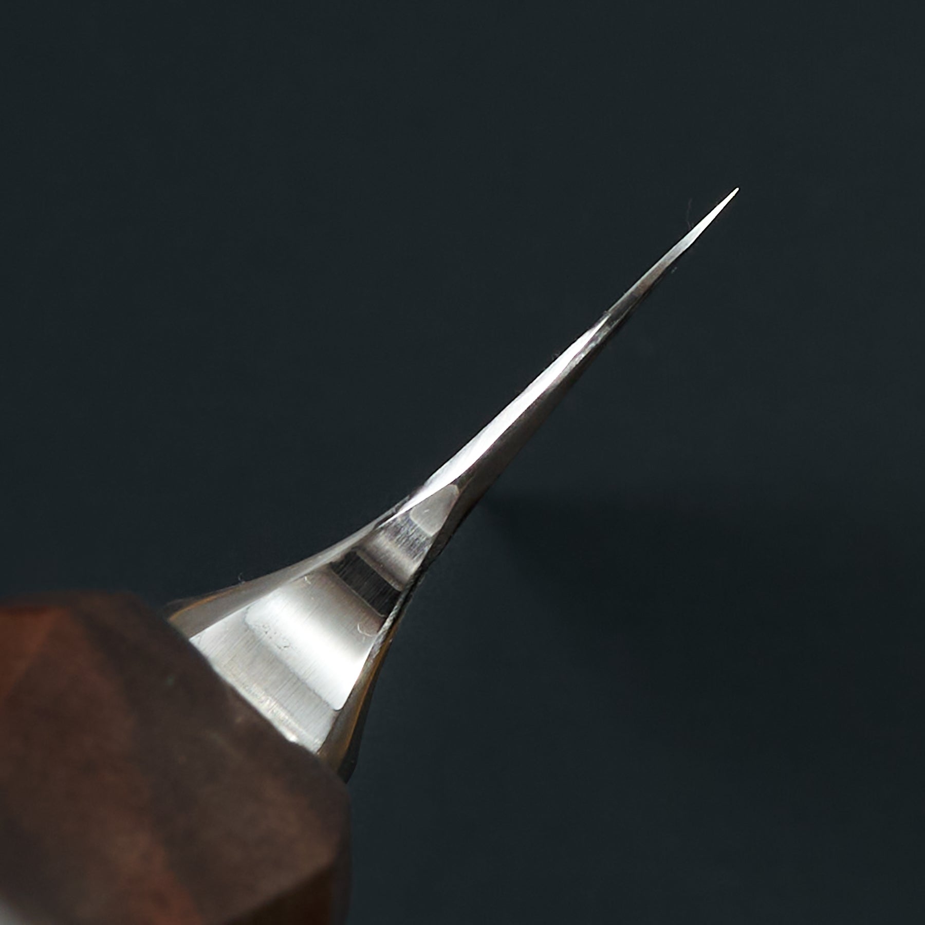 Gyuto 235mm Performance Line Apex Ultra, Walnut & G10 – blade close-up