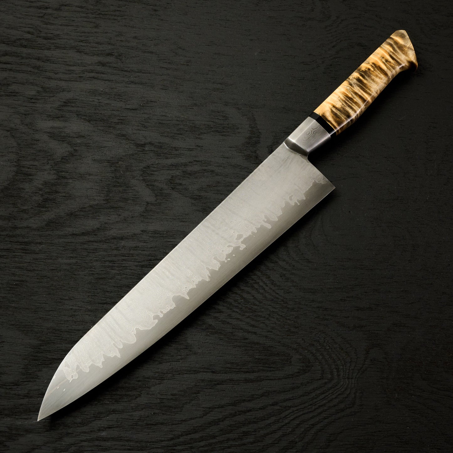 Gyuto 245mm Damascus clad 52100 SanMai Integral