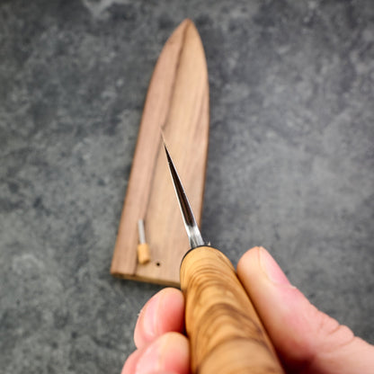 Gyuto 235mm Damascus Twist Clad 135Cr3 Deep Etch – view 6