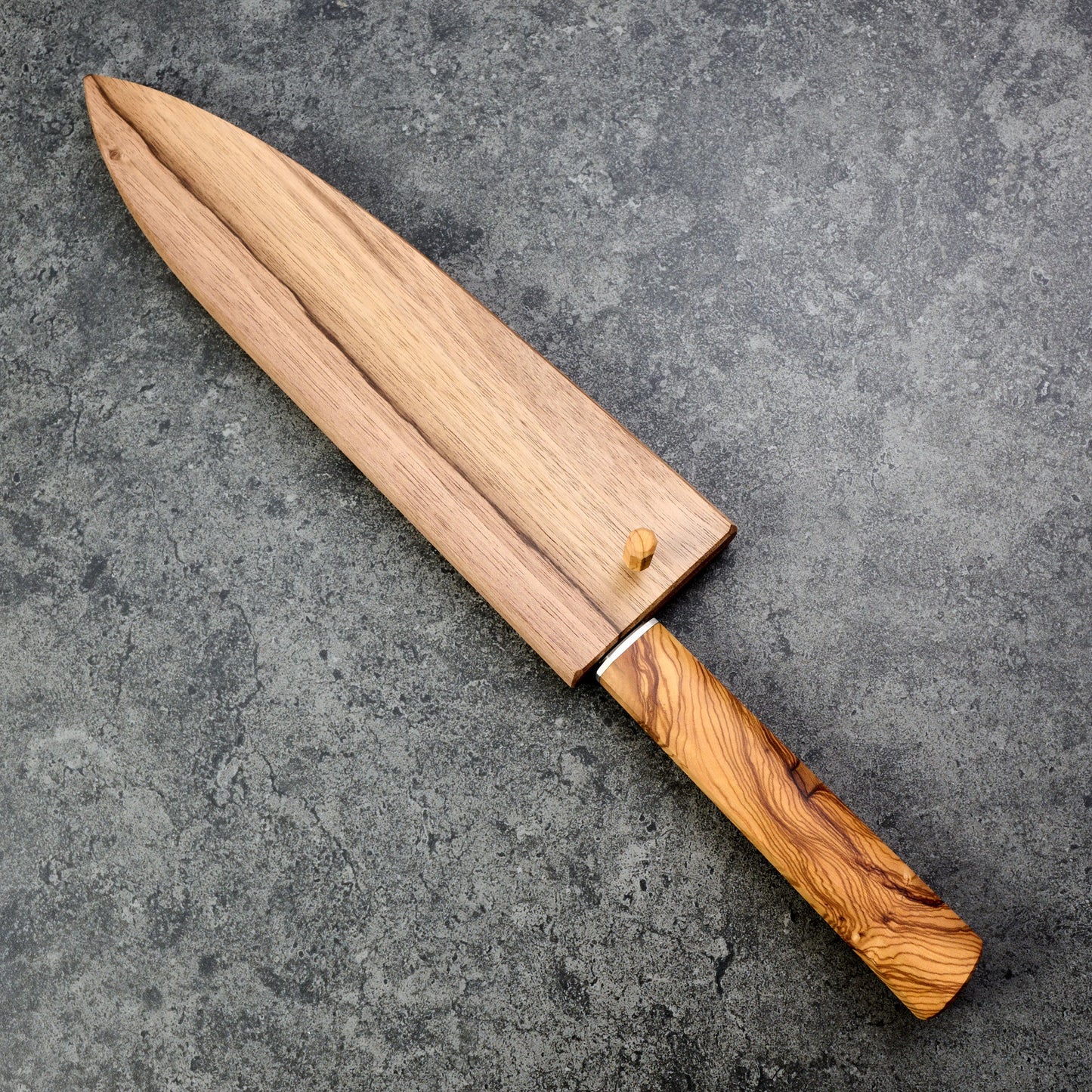 Gyuto 235mm Damascus Twist Clad 135Cr3 Deep Etch – view 9