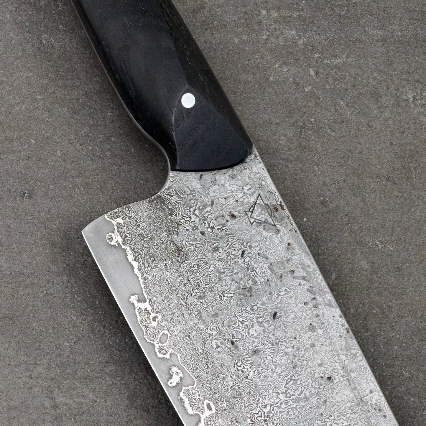 Gyuto 235mm Damascus and Apex Ultra GoMai – detail view