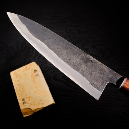 Gyuto 235mm SanMai KU 135Cr3 Kasumi Edge Band – blade close-up