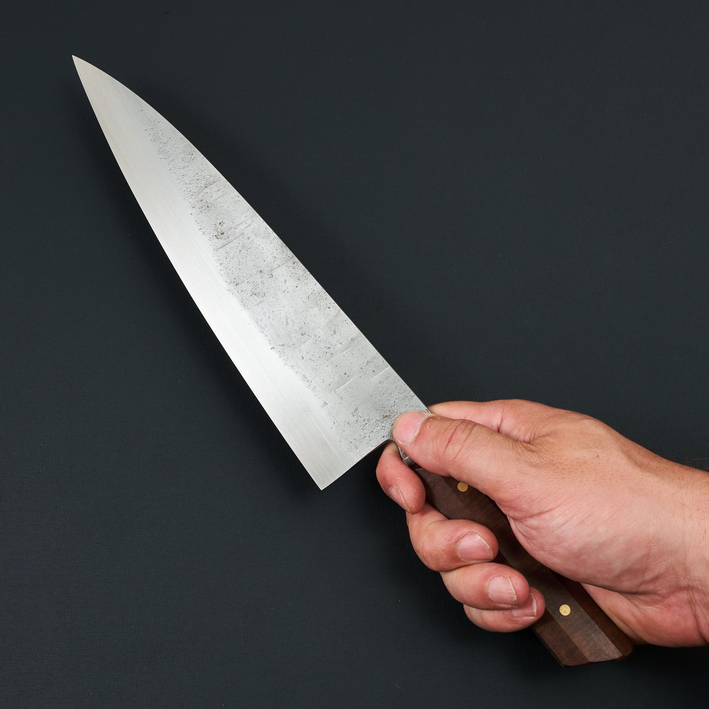 Gyuto 240mm 1.2419 Mono Full Tang MCX Design By Timo Verschuren – blade close-up