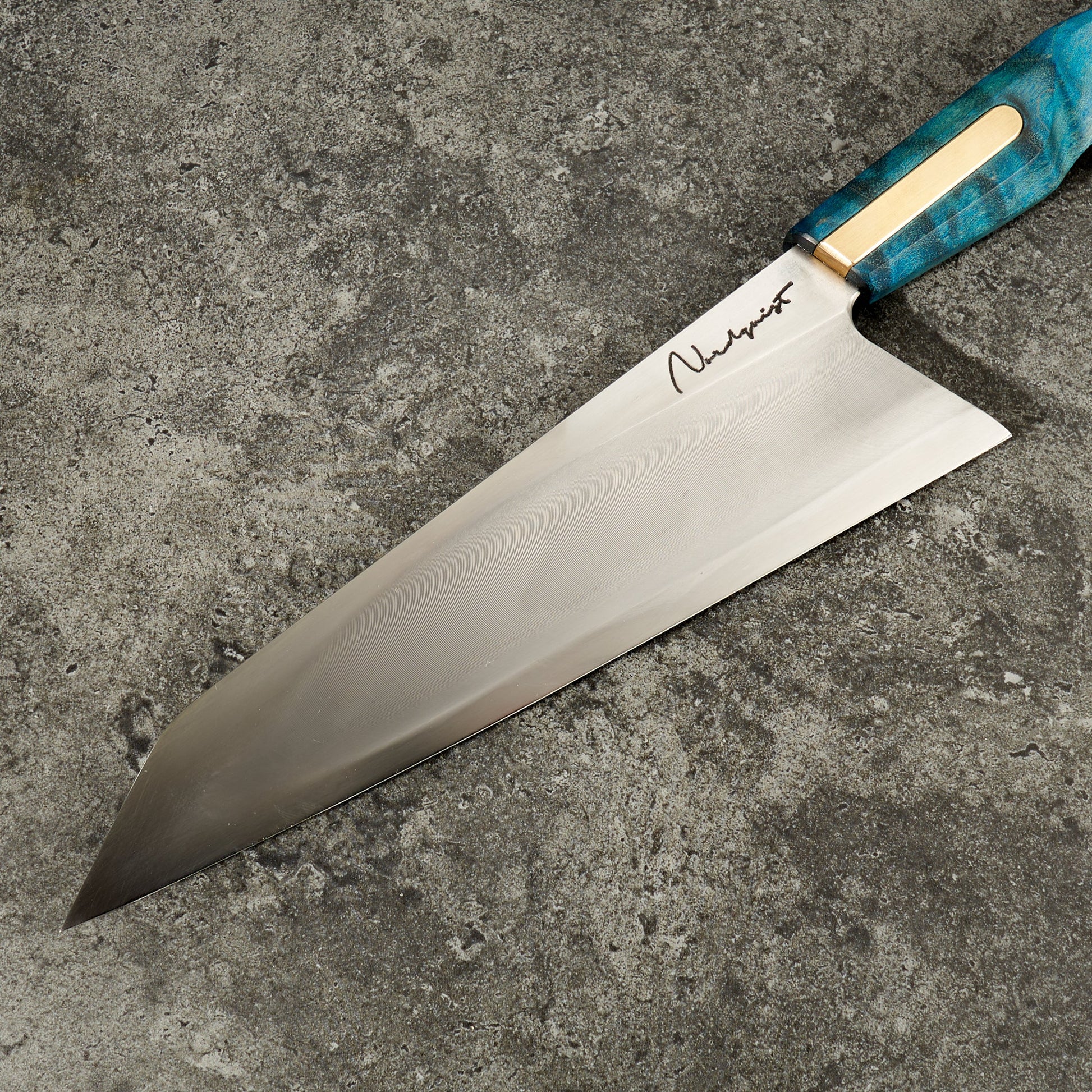 Gyuto 245mm 'S' Grind – blade close-up