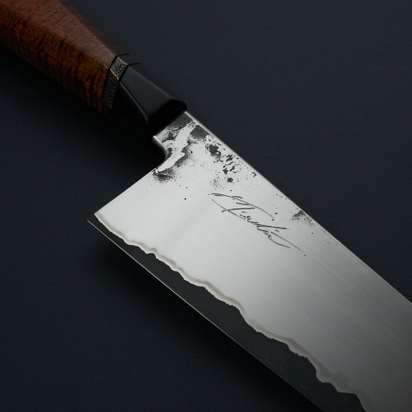 Gyuto 240mm Aogami Super Stainless GoMai Ebony & Bronze Signature Series