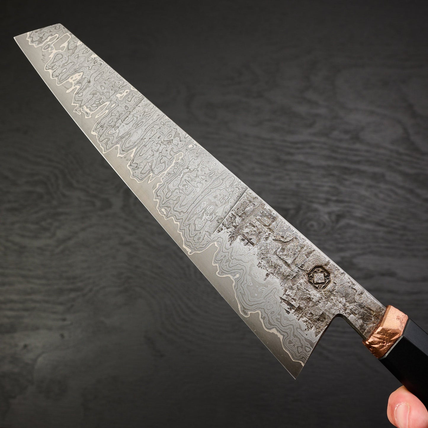 Gyuto 240mm MH Go Mai Damascus, Nickel & Apex Ultra Core – view 6