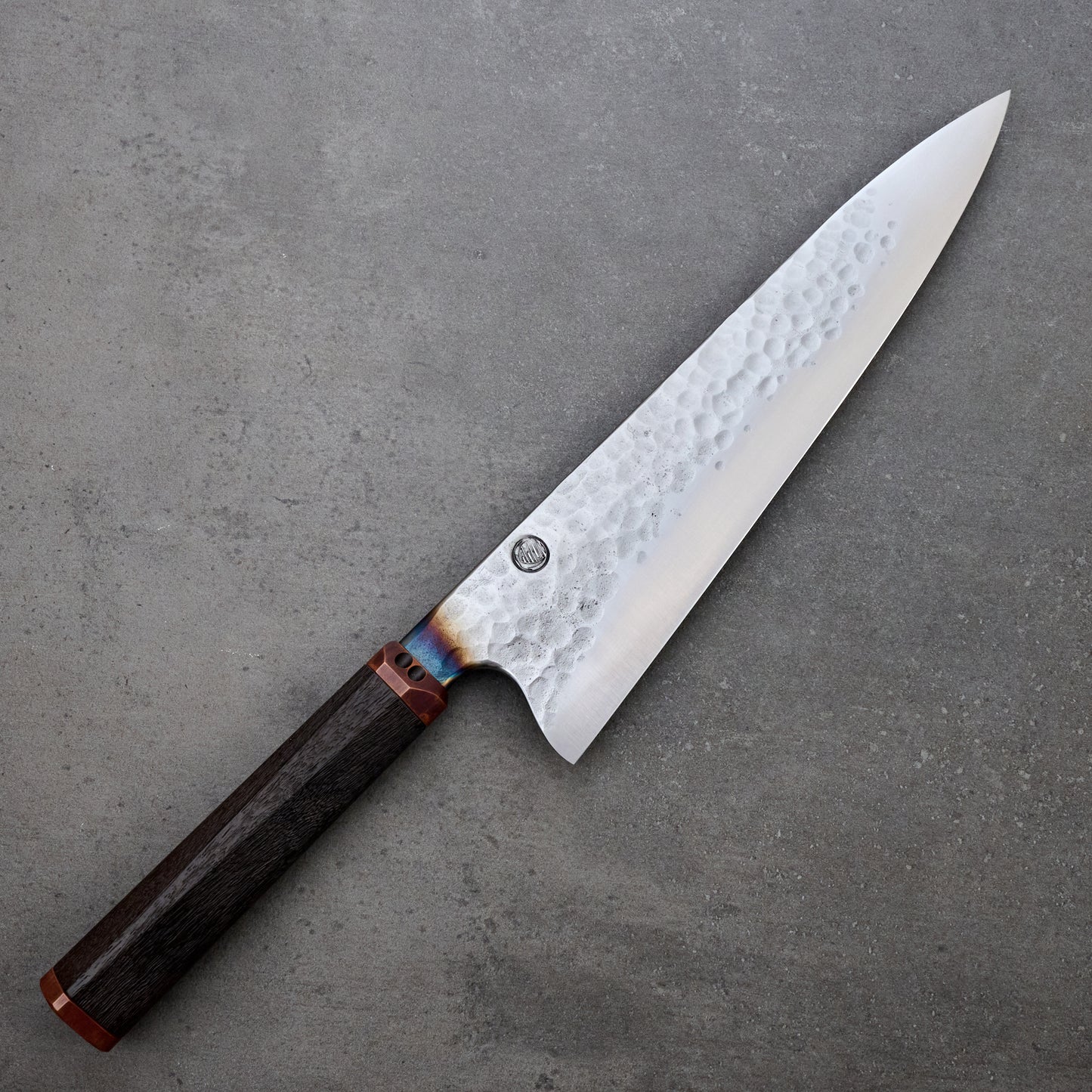 Gyuto 240mm Denty Nashiji Ancient Red Gum & Vintage Copper