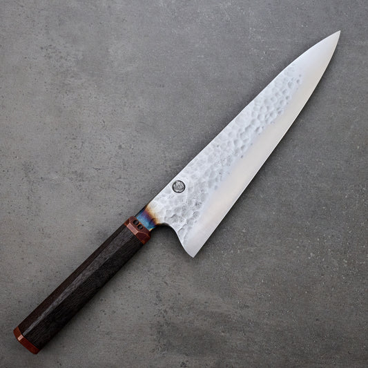 Gyuto 240mm Denty Nashiji Ancient Red Gum & Vintage Copper