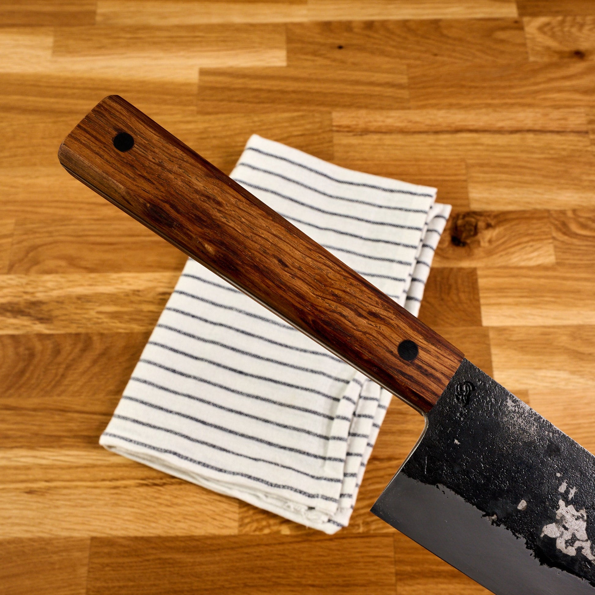 Gyuto 240mm Full Tang Shirogami Iron Clad Kasumi – view 8