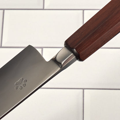 Gyuto 240mm Aogami #2 Honyaki Integral & Macassar Ebony – view 7