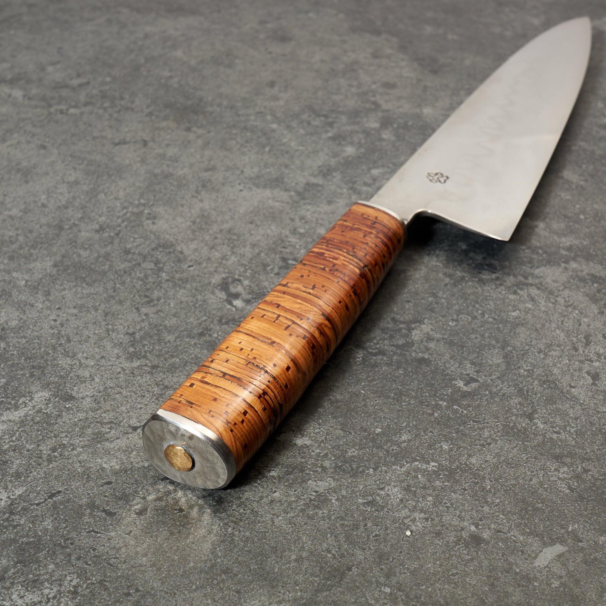 Gyuto 240mm Honyaki - Brute de Forge and Birch Bark – detail view