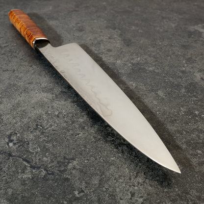 Gyuto 240mm Honyaki - Brute de Forge and Birch Bark – side profile