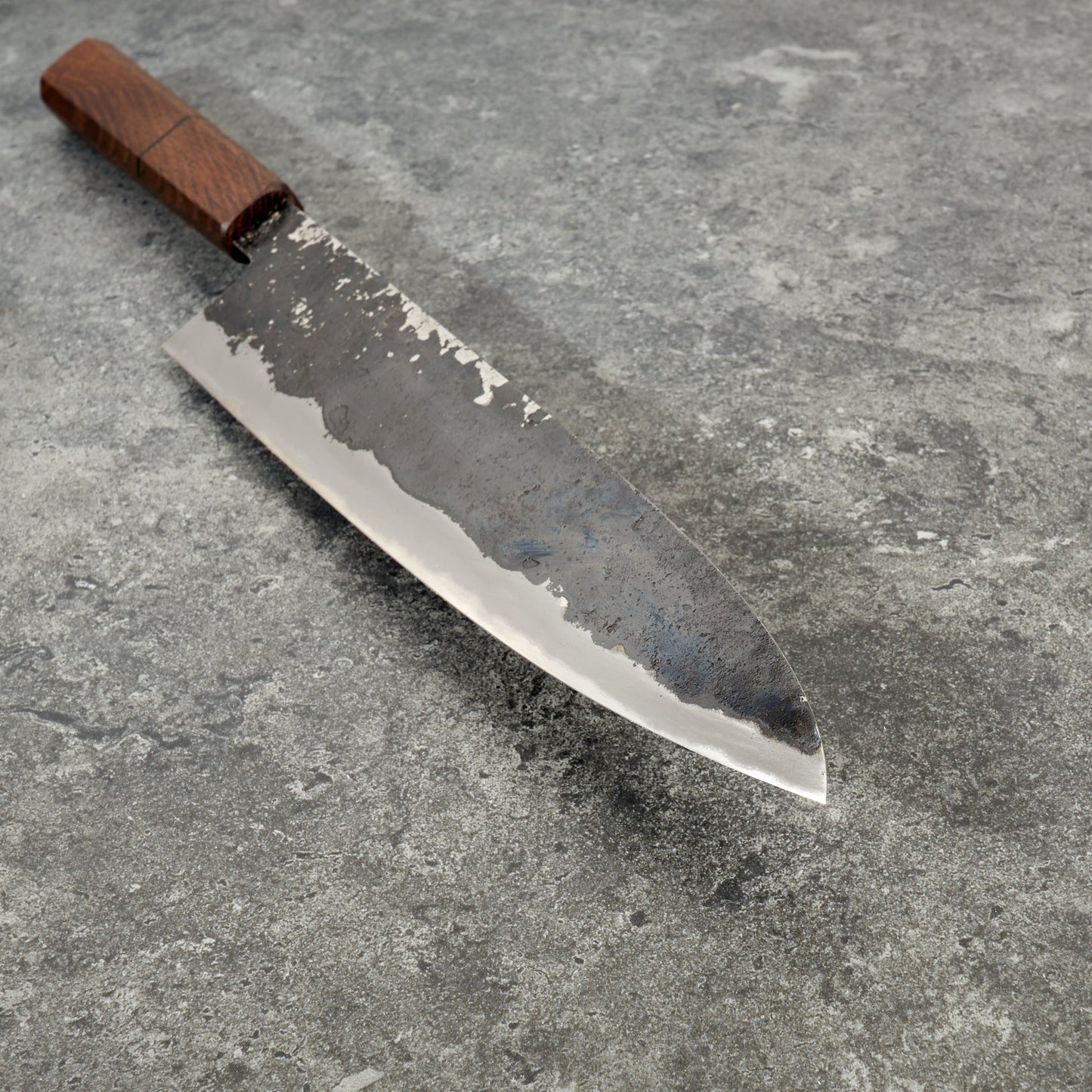 Gyuto 240mm Iron Clad Kurouchi Kasumi – side profile