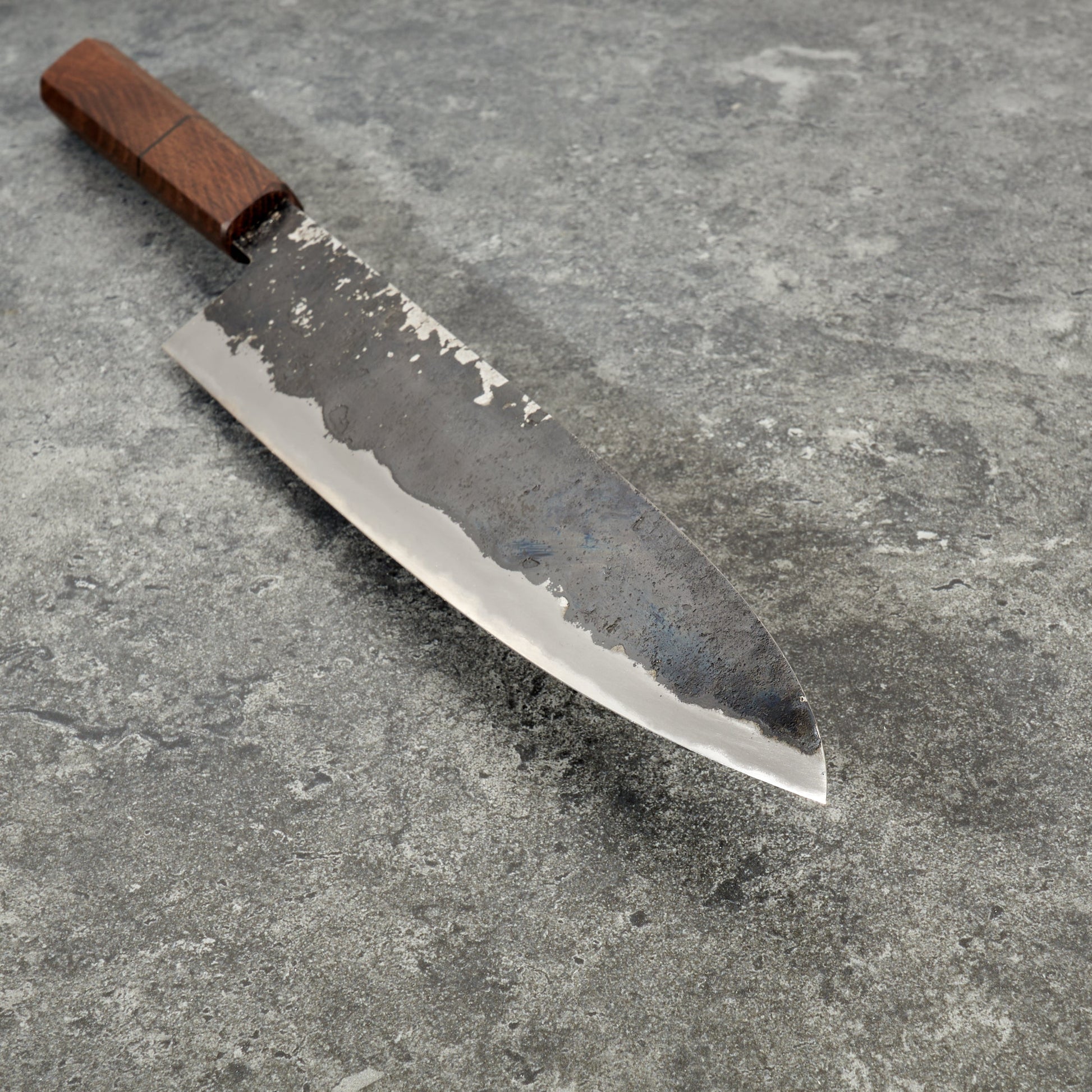 Gyuto 240mm Iron Clad Kurouchi Kasumi – side profile