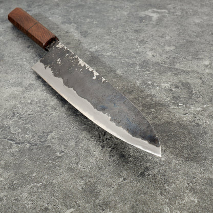 Gyuto 240mm Iron Clad Kurouchi Kasumi – side profile