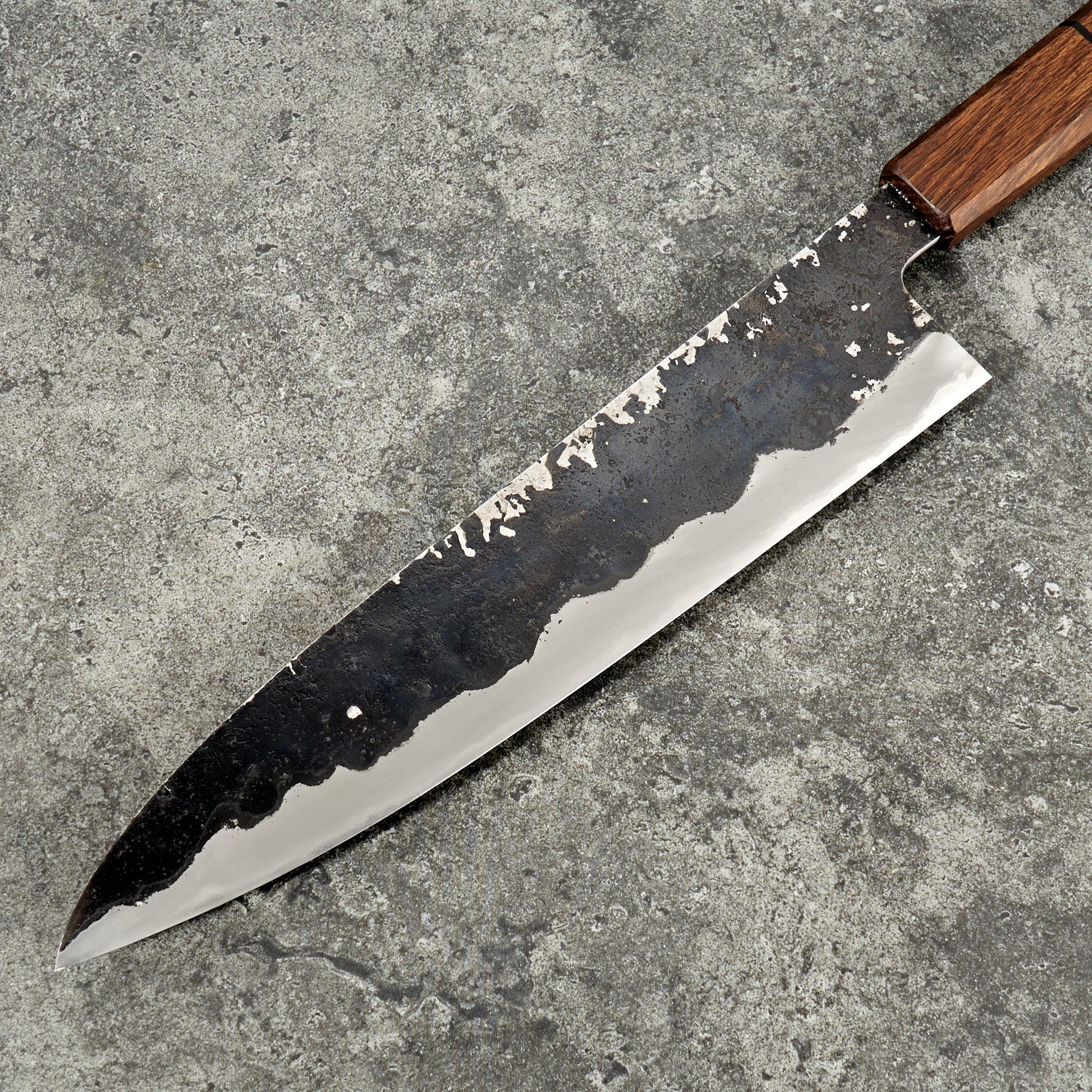 Gyuto 240mm Iron Clad Kurouchi Kasumi – handle detail