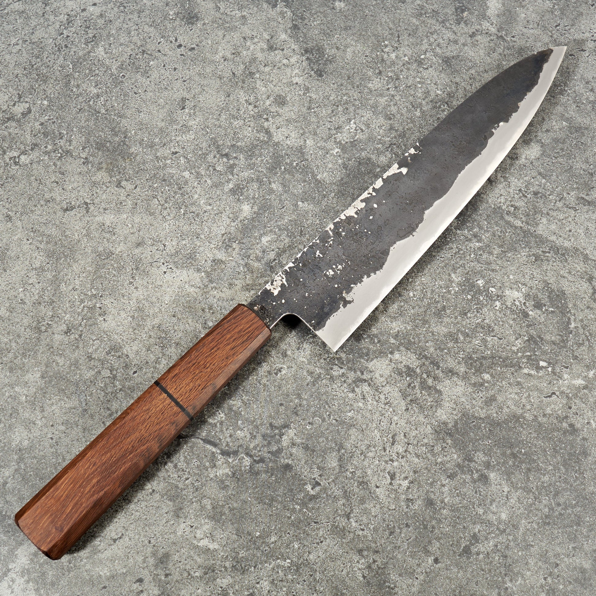 Gyuto 240mm Iron Clad Kurouchi Kasumi – detail view