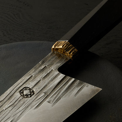 Gyuto 240mm 1.2419 Bog & Brass – handle detail