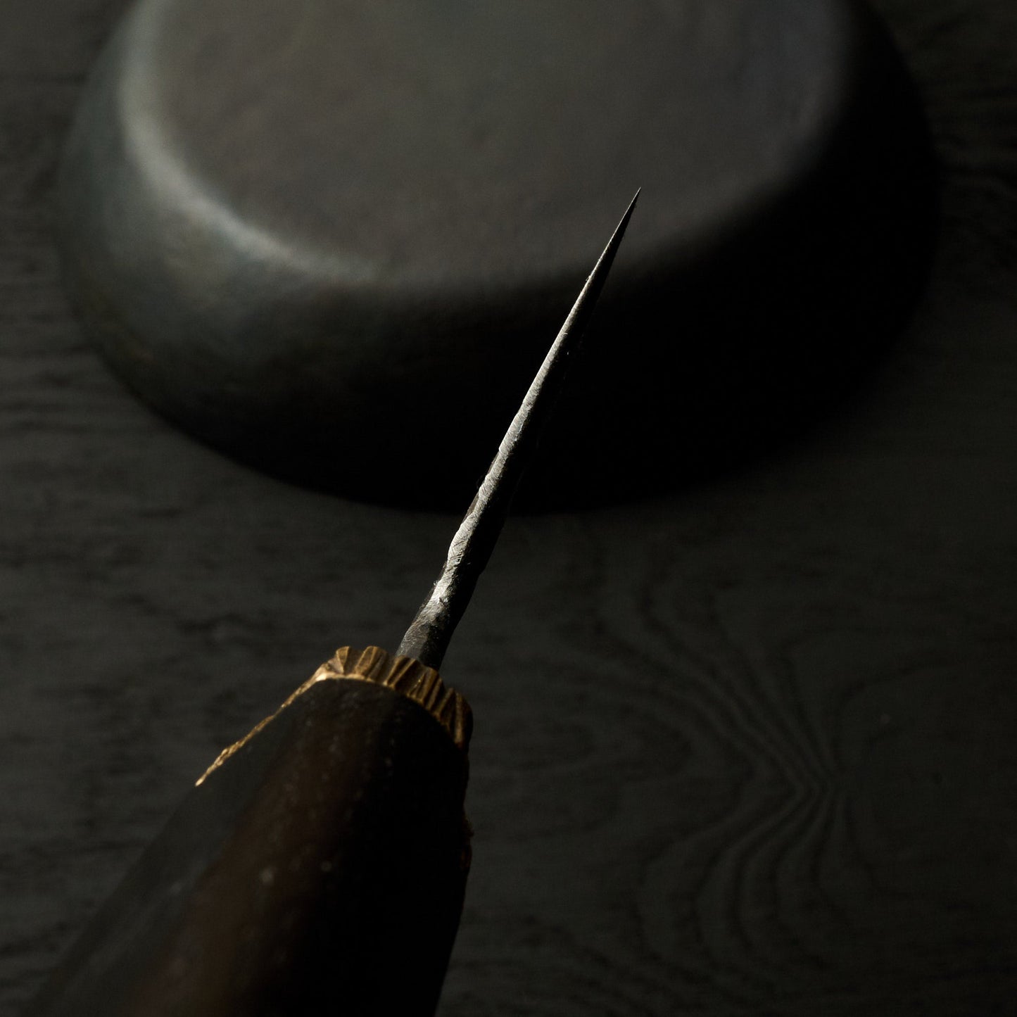 Gyuto 240mm 1.2419 Bog & Brass – detail view