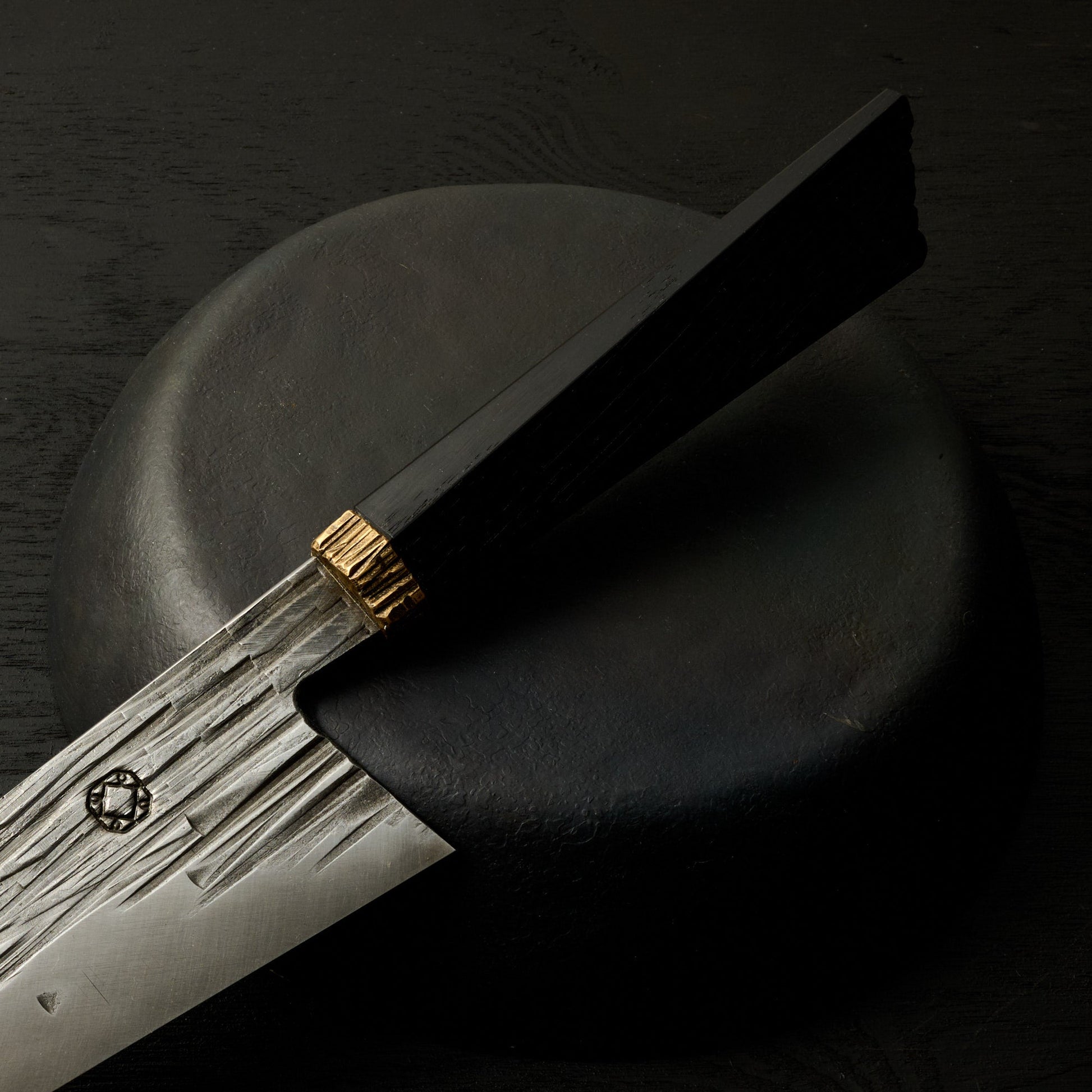 Gyuto 240mm 1.2419 Bog & Brass – side profile