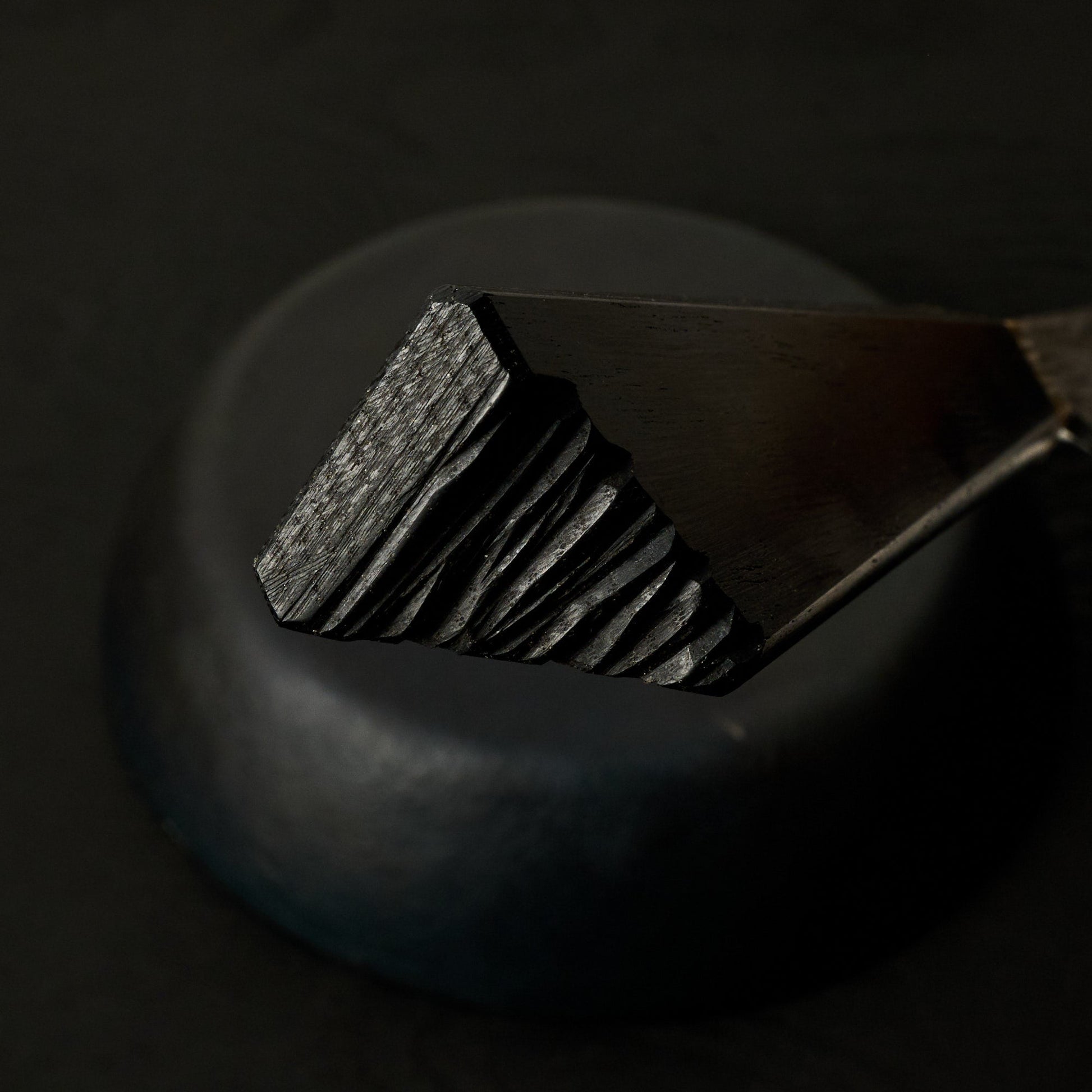 Gyuto 240mm 1.2419 Bog & Brass – blade close-up