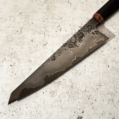 made by karyś X Oblivion Blades Gyuto 240mm OB 80crv2 Textured Go Mai – side profile