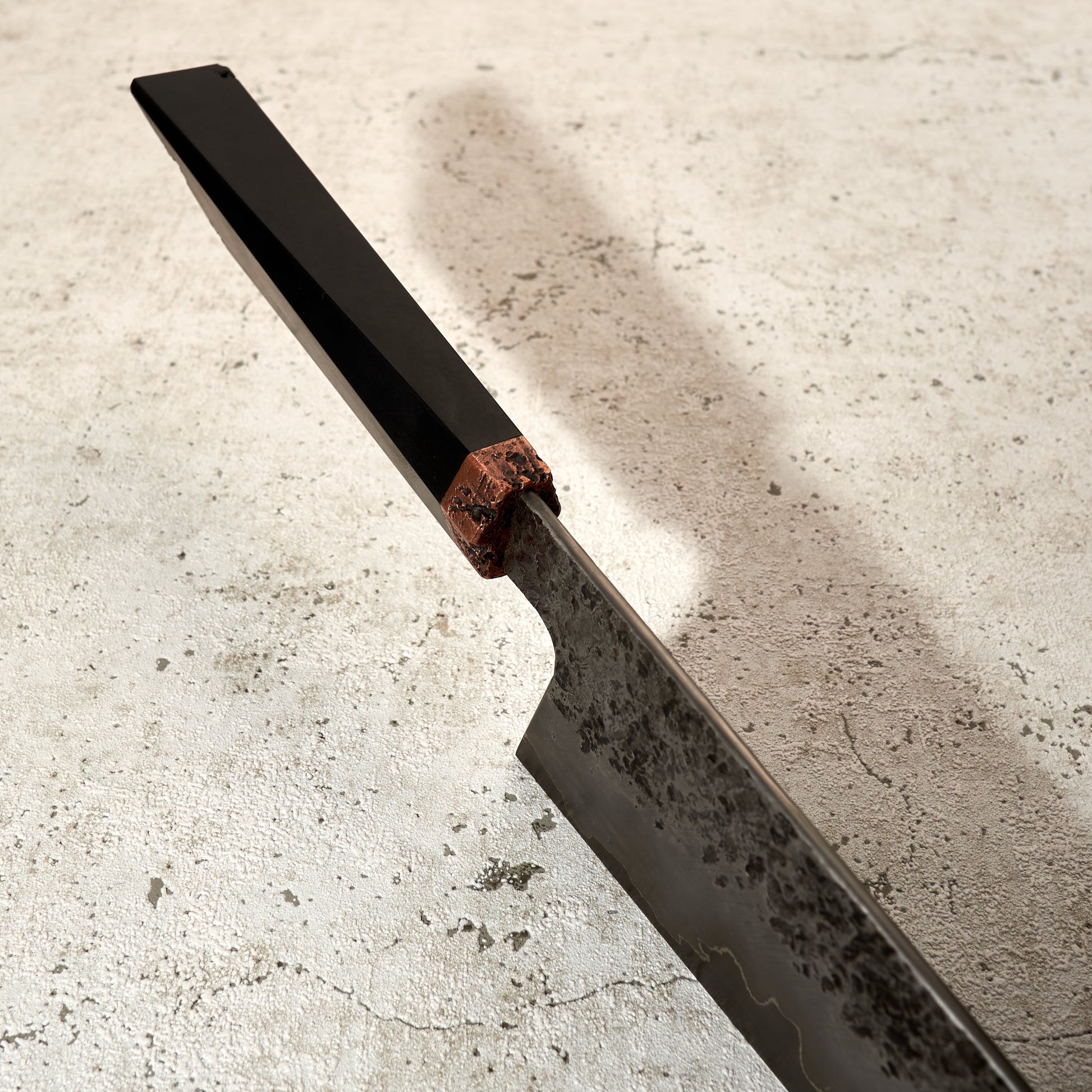 made by karyś X Oblivion Blades Gyuto 240mm OB 80crv2 Textured Go Mai – handle detail