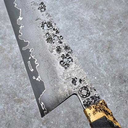 Gyuto 240mm OB Steel 'FRETT' Go Mai – side profile